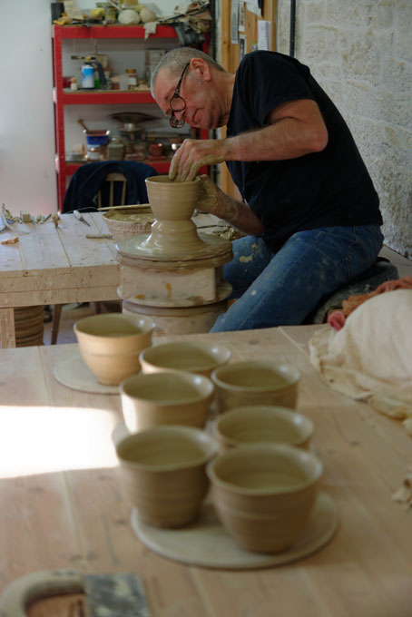 Jim Malone in 2013 - working in his studio