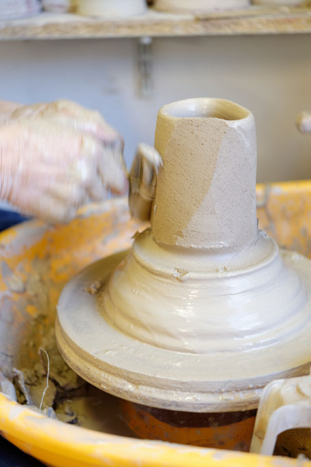 Lisa Hammond in her studio at Maze Hill, London - 2014