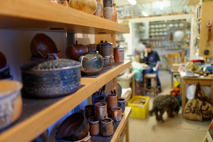 Lisa Hammond in her studio at Maze Hill, London - 2014